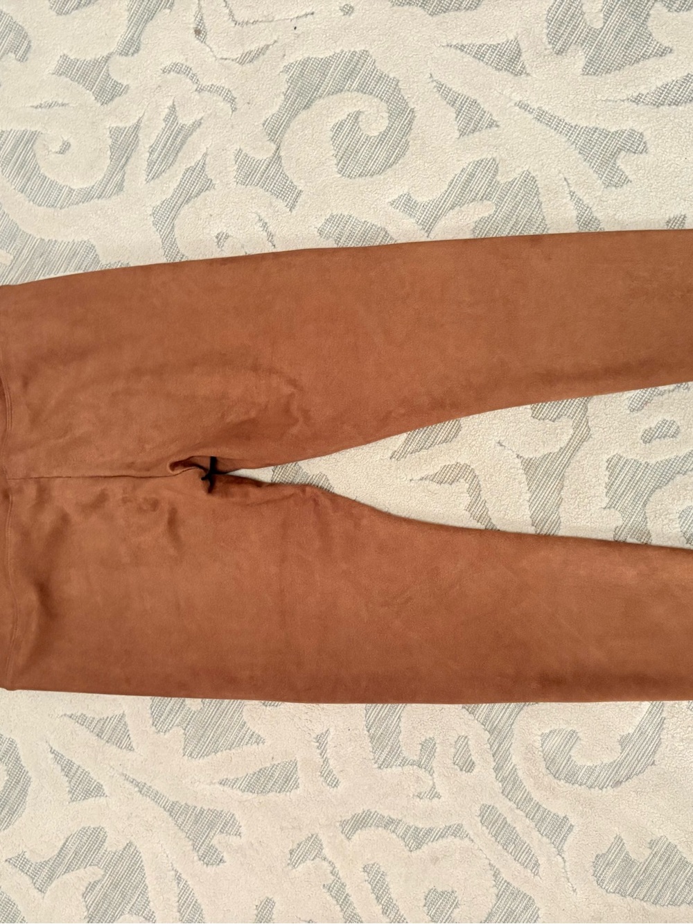 bagatelle Rust-Toned Suede-Look Leggings